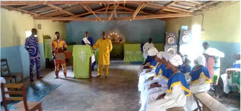 Visite d'information et de partage de vision à l'église du christianisme céleste de Okounfo