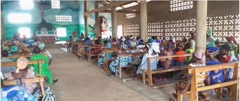Visite de partage de vision à l'aglise catholique de Gbédé