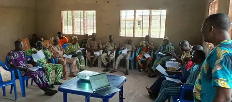Vue d'ensemble des membres du CA en atelier de formation